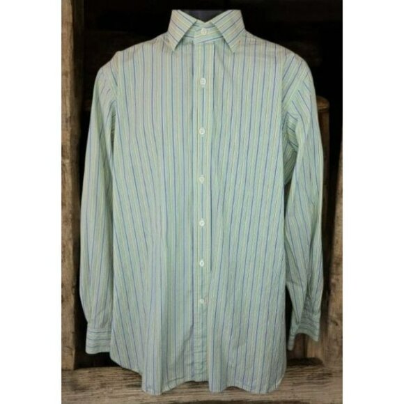 Polo By Ralph Lauren Regent Classic Fit Striped Mens Dress Shirt 16/35 XL - Picture 1 of 7